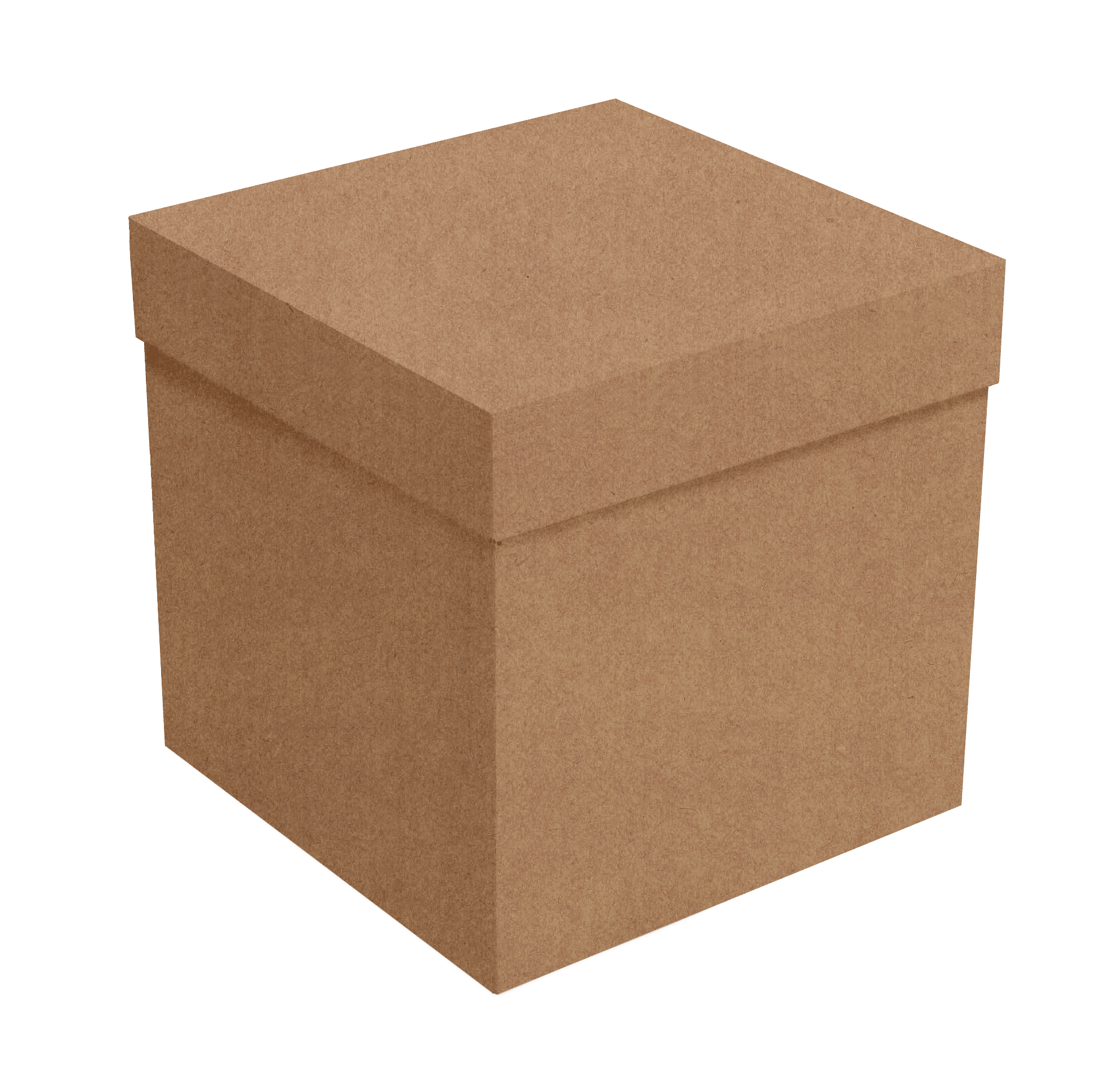 Caixa Cubo com Tampa M – Kraft