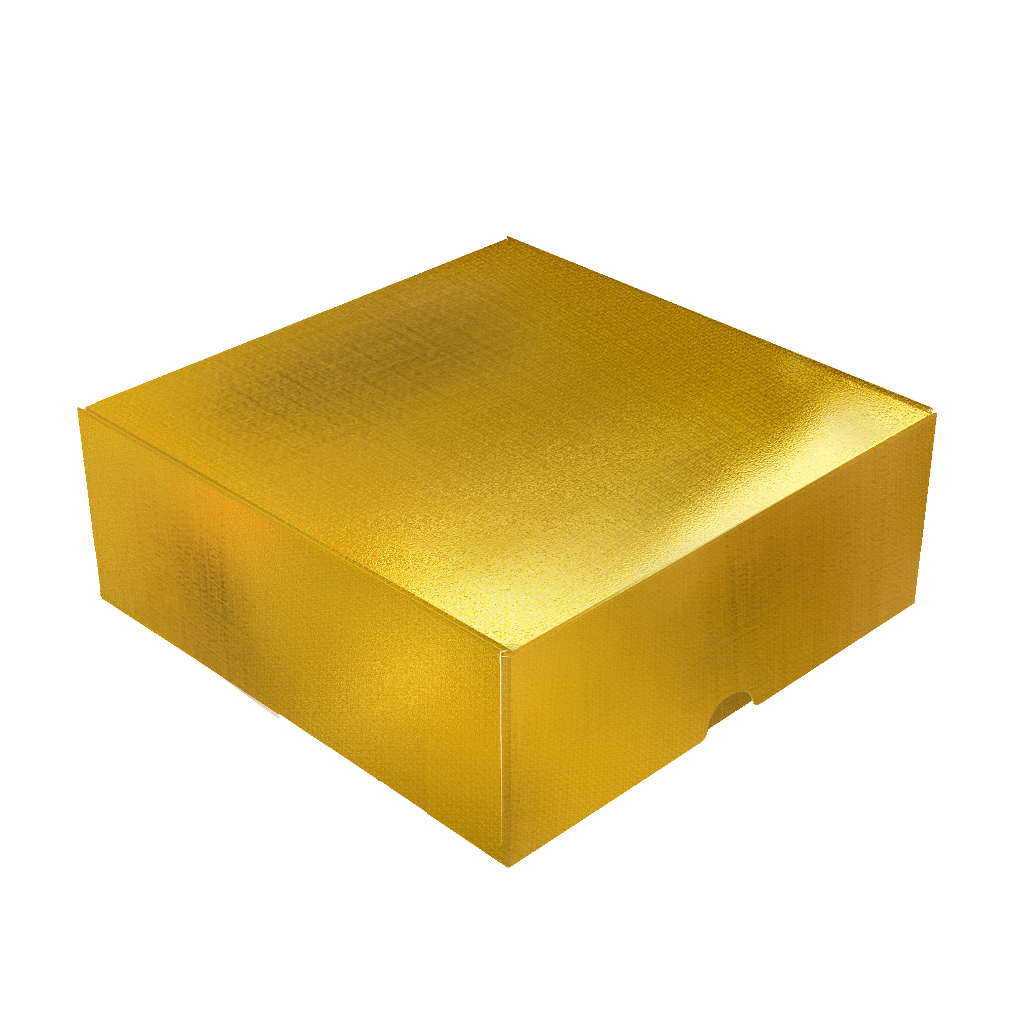 Mini Caixa Conjugada Quadrada G – Laminada Ouro