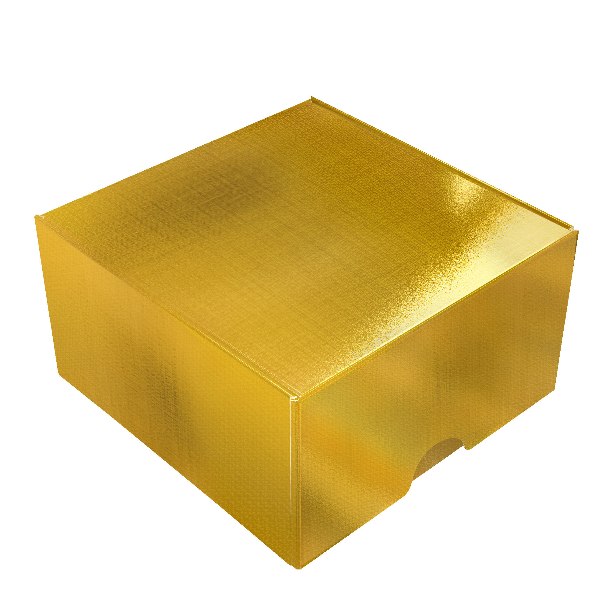 Mini Caixa Conjugada Quadrada P Laminada Ouro – Laminada Ouro