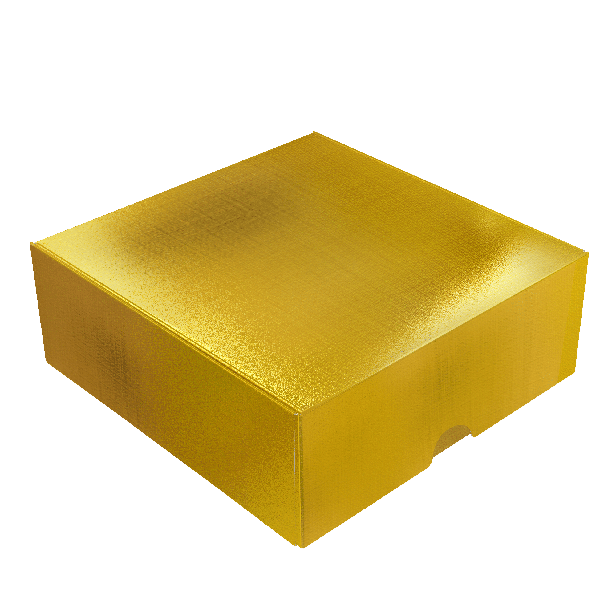 Mini Caixa Conjugada Quadrada M Laminada Ouro – Laminados