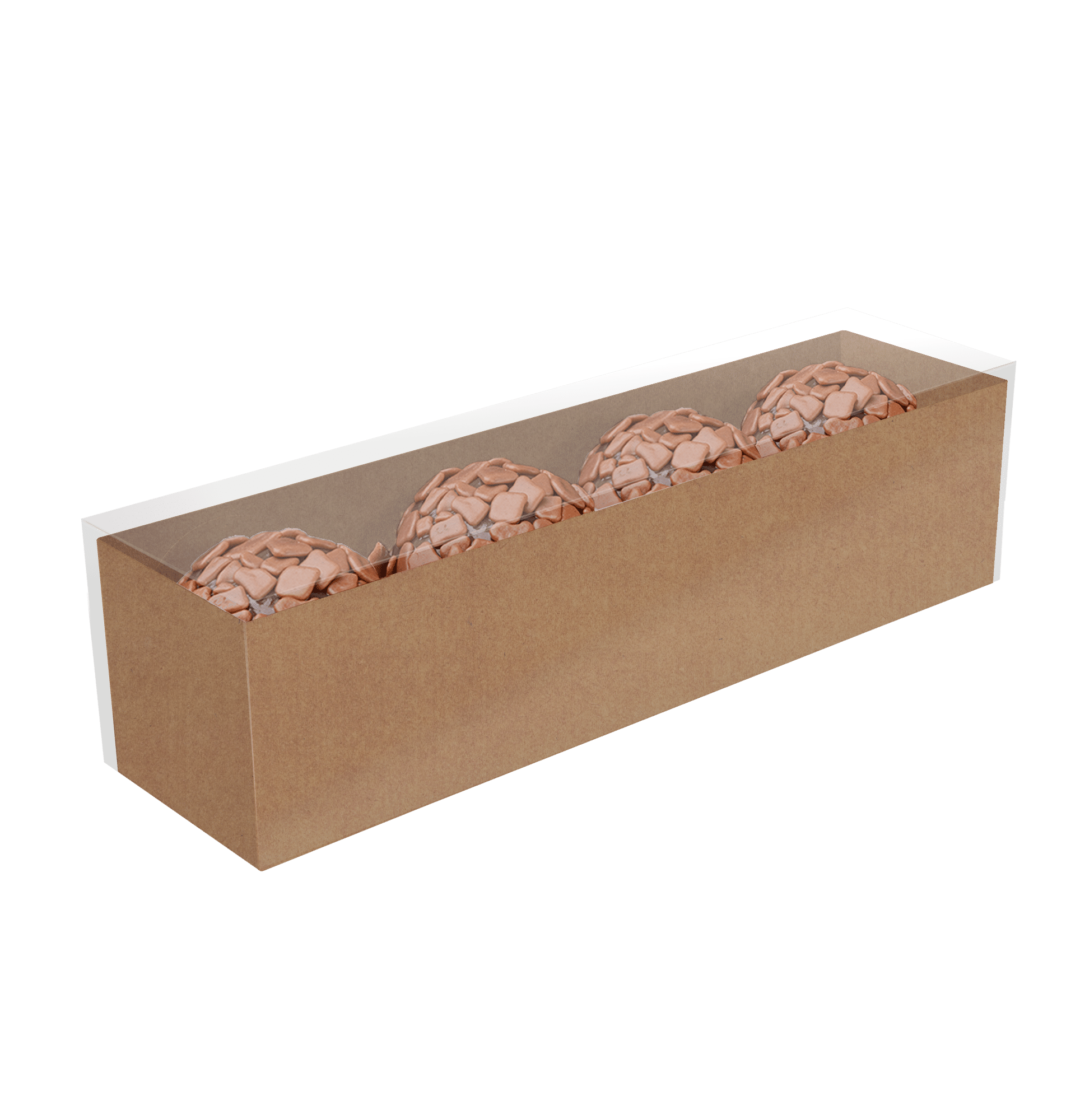 Caixa Basic Linear 4 Doces – Kraft