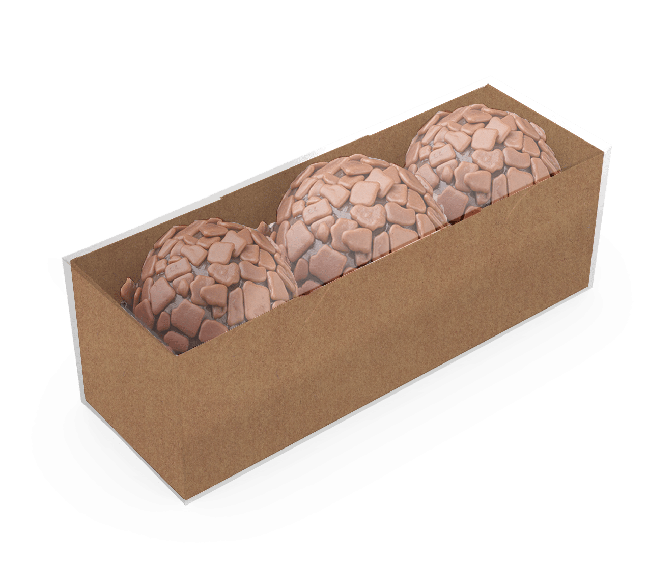 Caixa Basic 3 Doces – Kraft