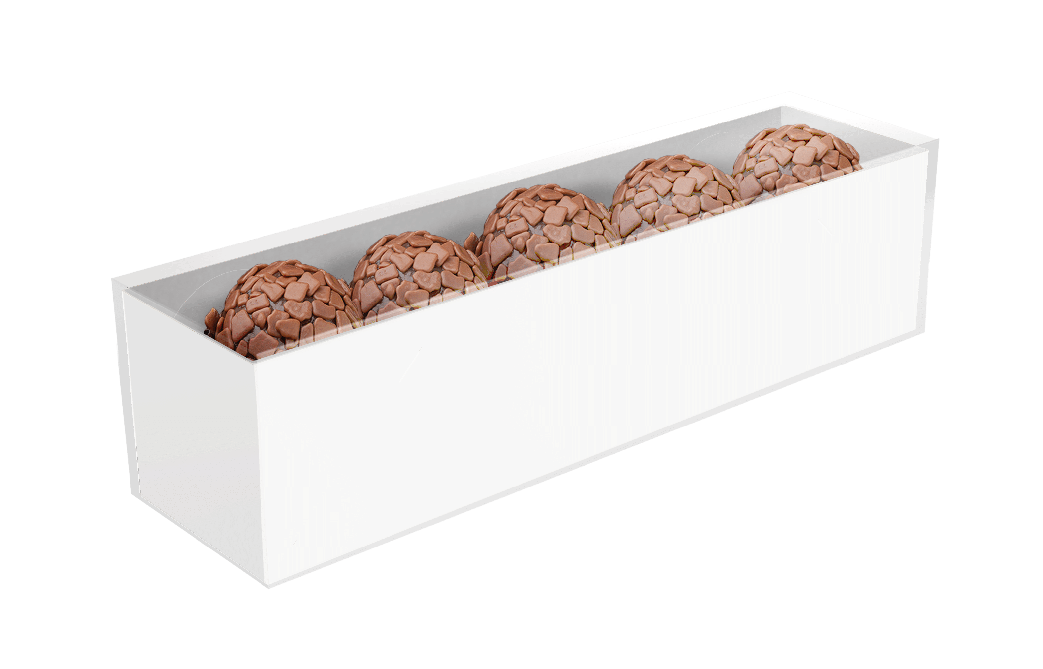 Caixa Basic Linear 5 Doces Branca – Branco
