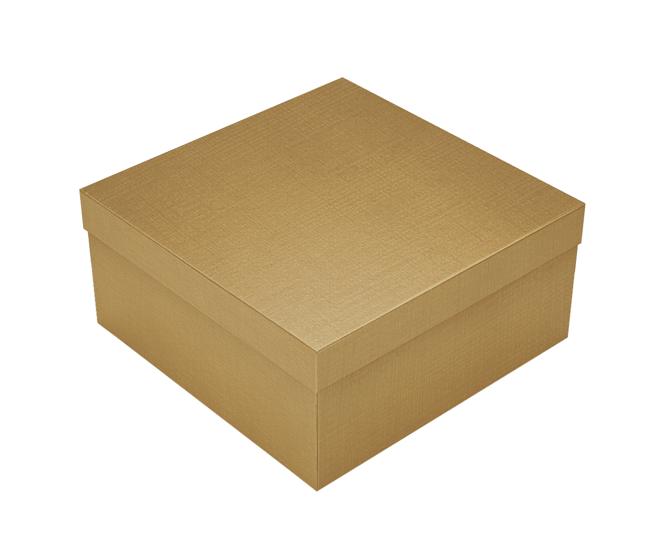 Caixa Presente Quadrada M Dourada – Dourado