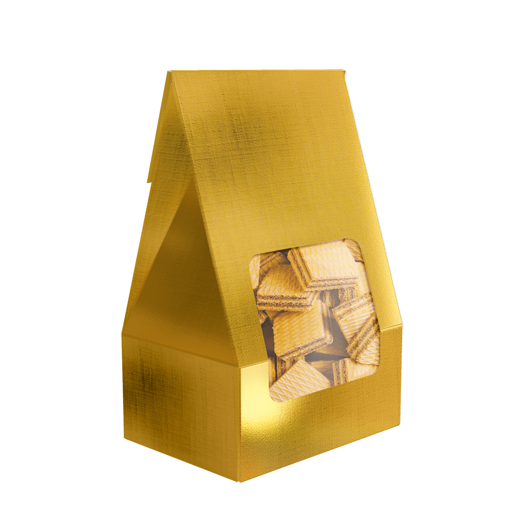 Saco Practice com Visor PP Laminado Ouro – Laminados