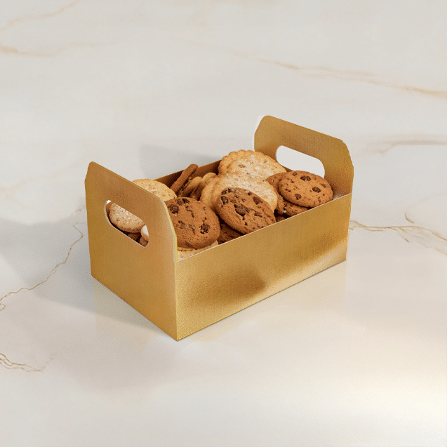 Cesta Caixote M Laminada Ouro – Laminados
