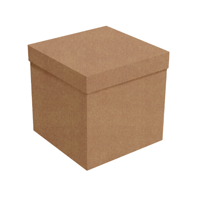 Caixa Cubo com Tampa G – Kraft