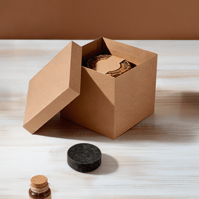 Caixa Cubo com Tampa G – Kraft