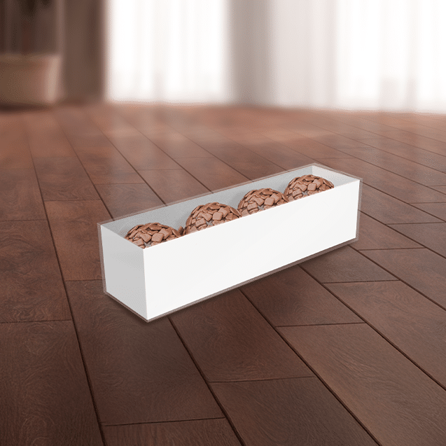 Caixa Basic Linear 4 DocesBranca – Branco