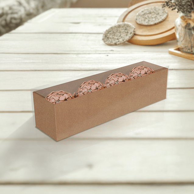 Caixa Basic Linear 4 Doces – Kraft