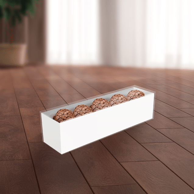 Caixa Basic Linear 5 Doces Branca – Branco