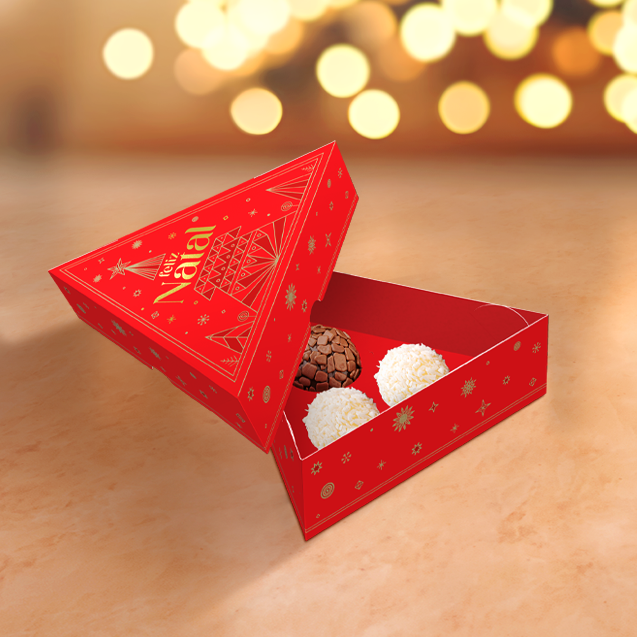 Caixa Árvore 3 Doces – Brilhos de Natal
