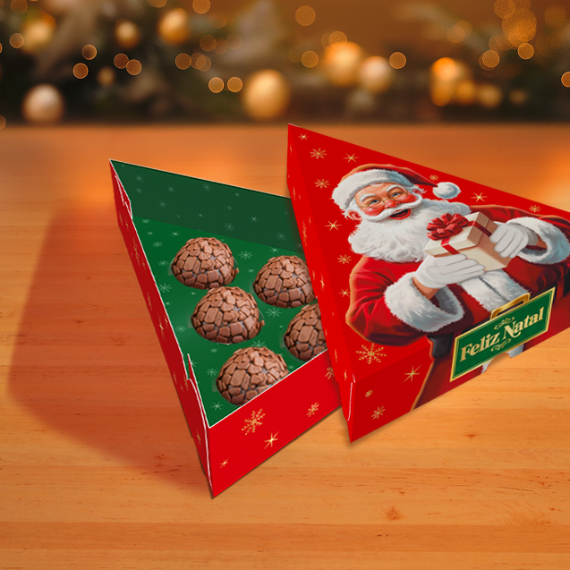 Caixa Árvore 6 Doces – Feliz Natal