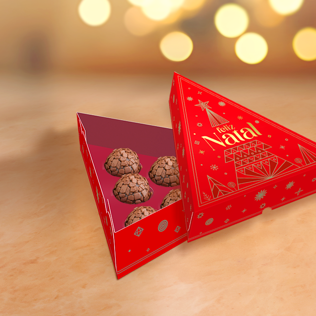Caixa Árvore 6 Doces – Brilhos de Natal