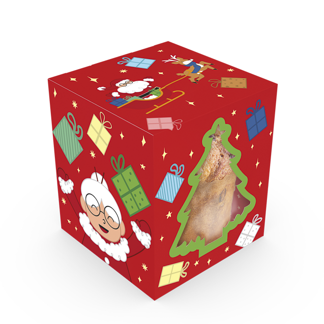 Caixa Classic com Visor Panetone – Natal Divertido
