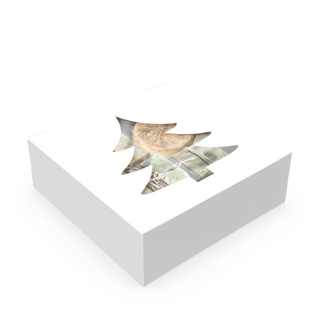 Caixa com Visor Árvore – Branco