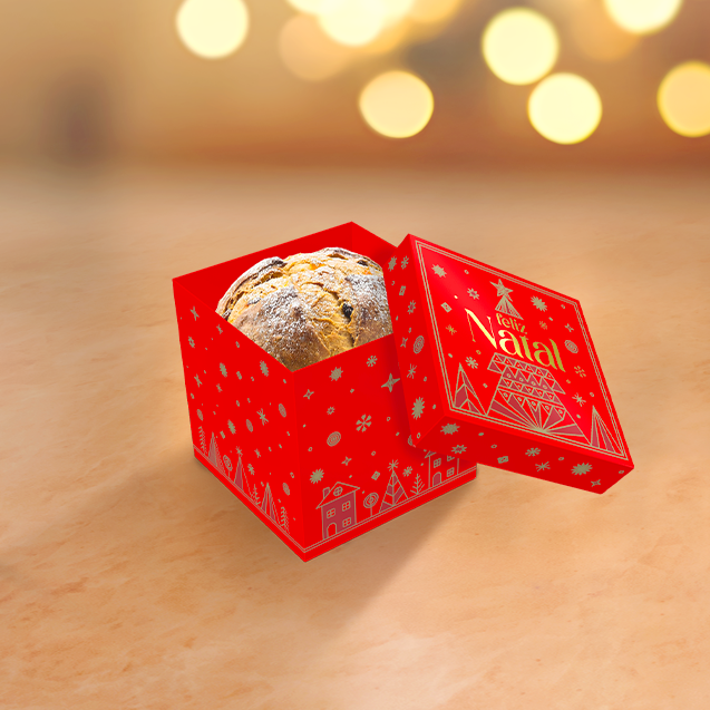 Caixa Cubo com Tampa 13x13x13 – Brilhos de Natal