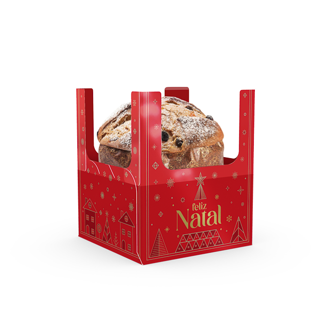 Caixa Encanto Mini Panetone – Brilhos de Natal