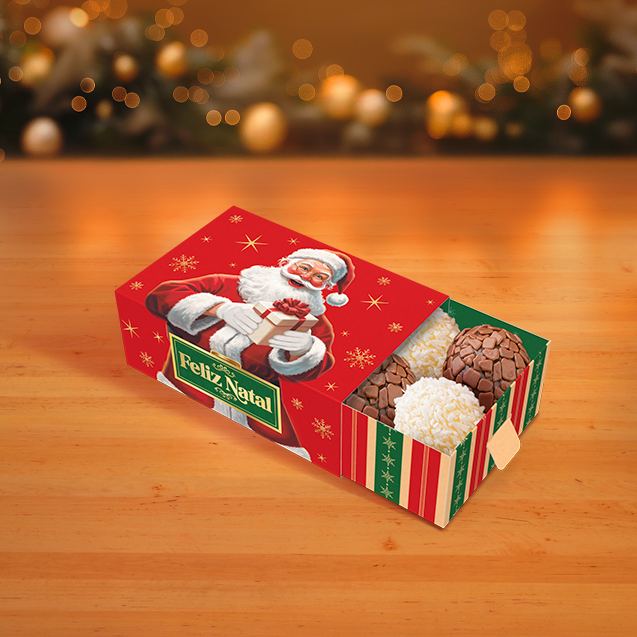 Caixa Gaveta 6 Doces – Feliz Natal