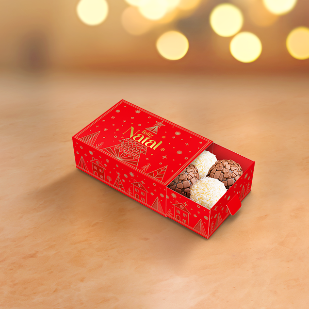 Caixa Gaveta 6 Doces – Brilhos de Natal