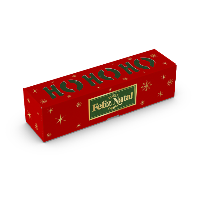 Caixa Ho Ho Ho com Visor 4 Doces – Feliz Natal