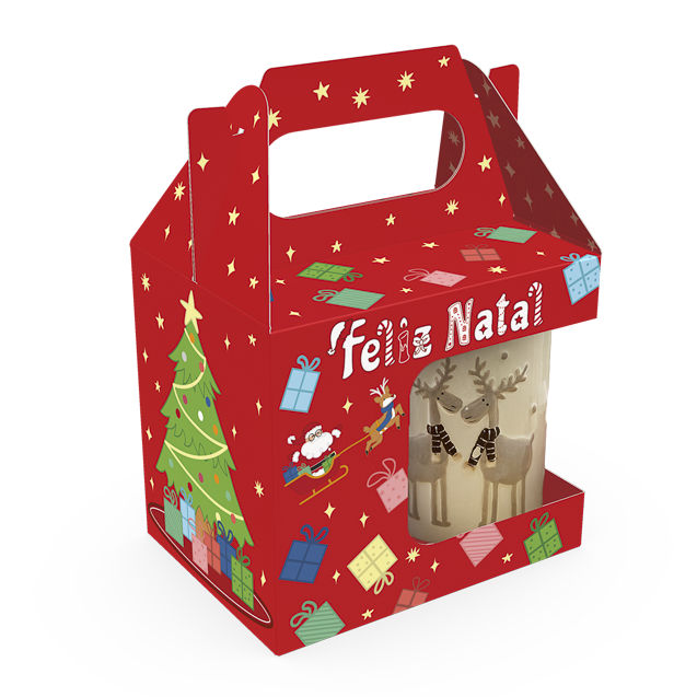 Caixa Maleta para Caneca – Natal Divertido