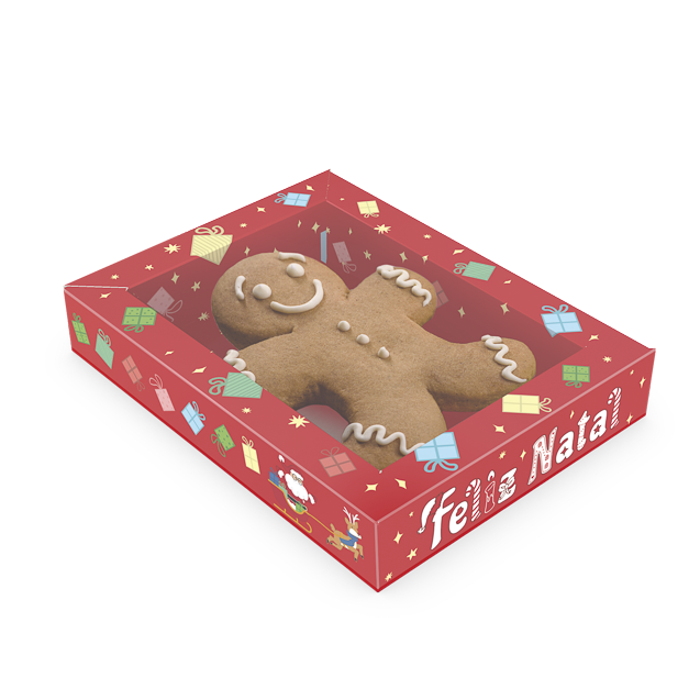 Caixa Moldura 1 Biscoito – Natal Divertido
