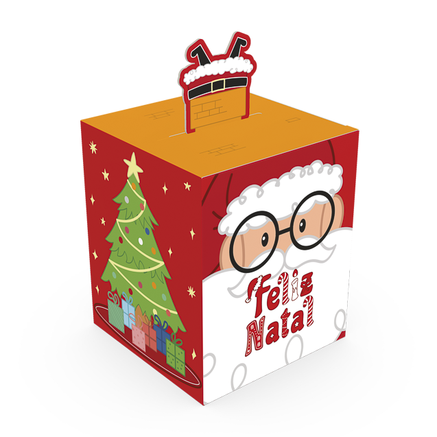 Caixa Pop Up Chaminé – Natal Divertido
