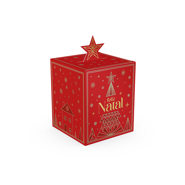 Caixa Pop Up Estrela – Brilhos de Natal