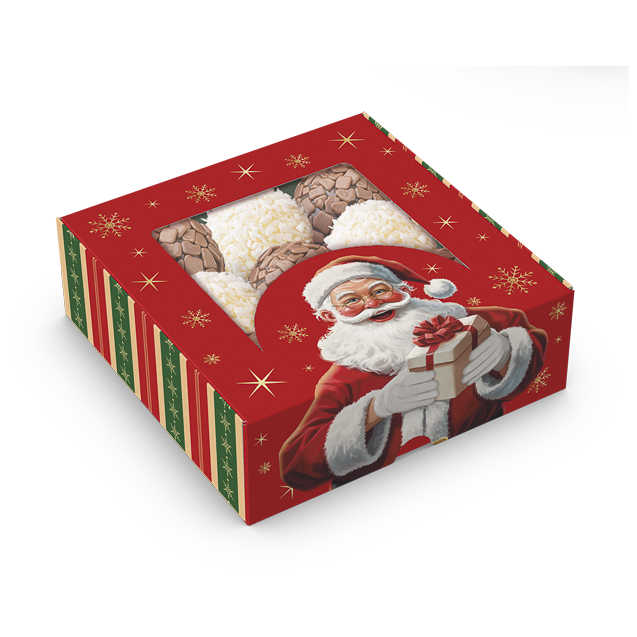 Caixa Practice com Visor 9 Doces – Feliz Natal