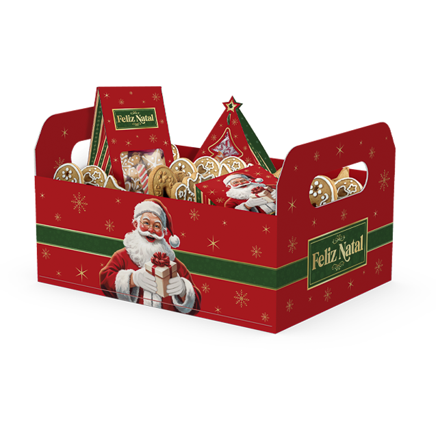 Cesta Caixote G – Feliz Natal