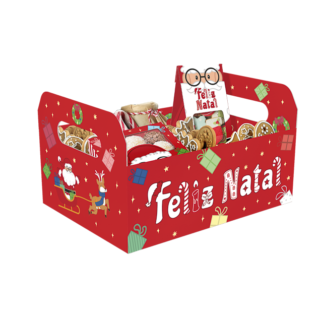 Cesta Caixote G – Natal Divertido