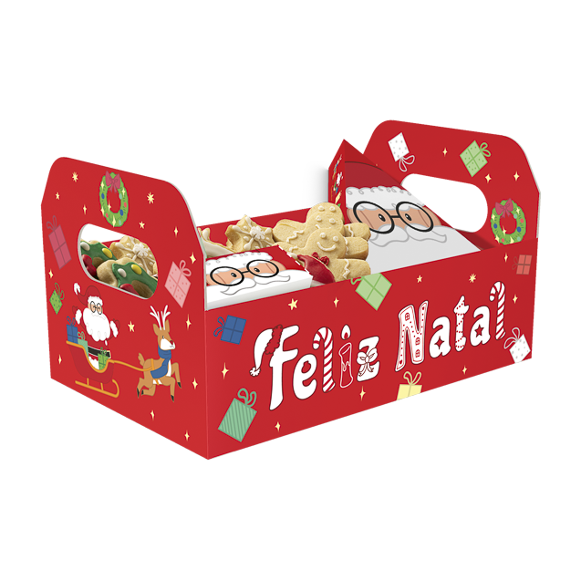 Cesta Caixote M – Natal Divertido
