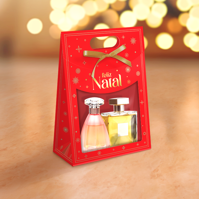 Maleta com Visor e Fita – Brilhos de Natal