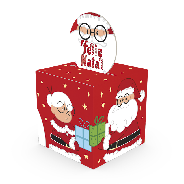 Mini Caixa Pop Up Papai Noel – Natal Divertido