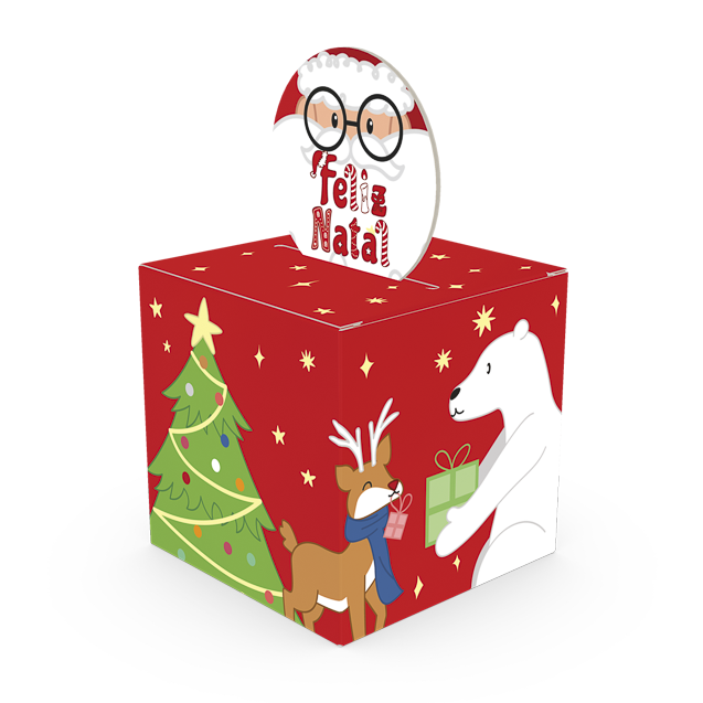 Mini Caixa Pop Up Papai Noel – Natal Divertido
