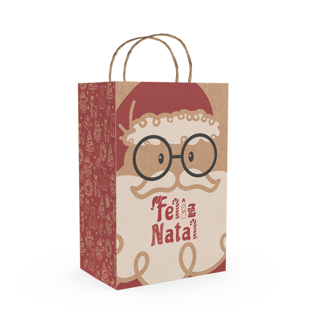 Sacola Kraft M Delivery – Natal Divertido
