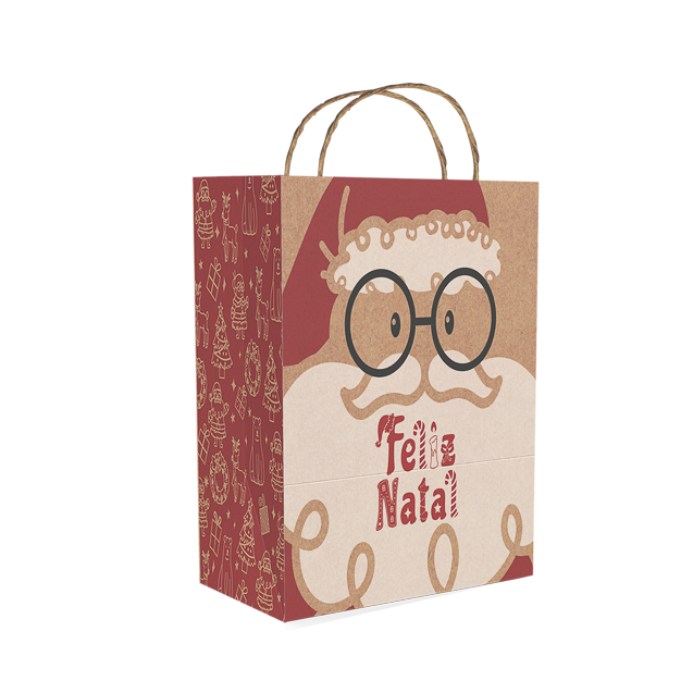 Sacola Kraft P Delivery – Natal Divertido