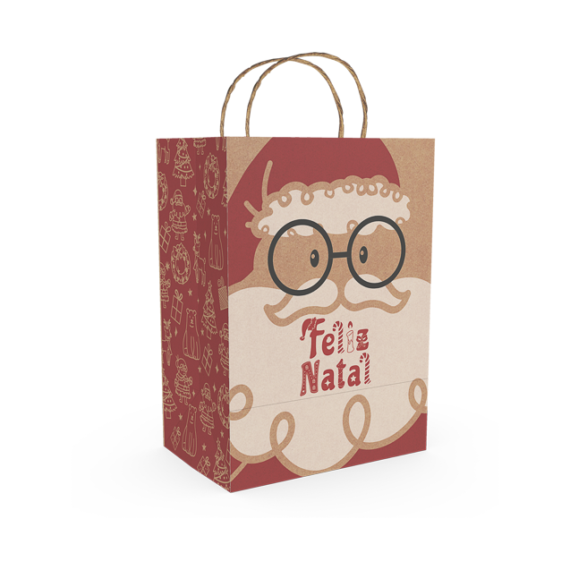 Sacola Kraft PP – Natal Divertido