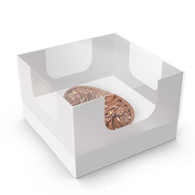 Caixa Encanto Mini Ovo 50G Branca – Páscoa Essencial