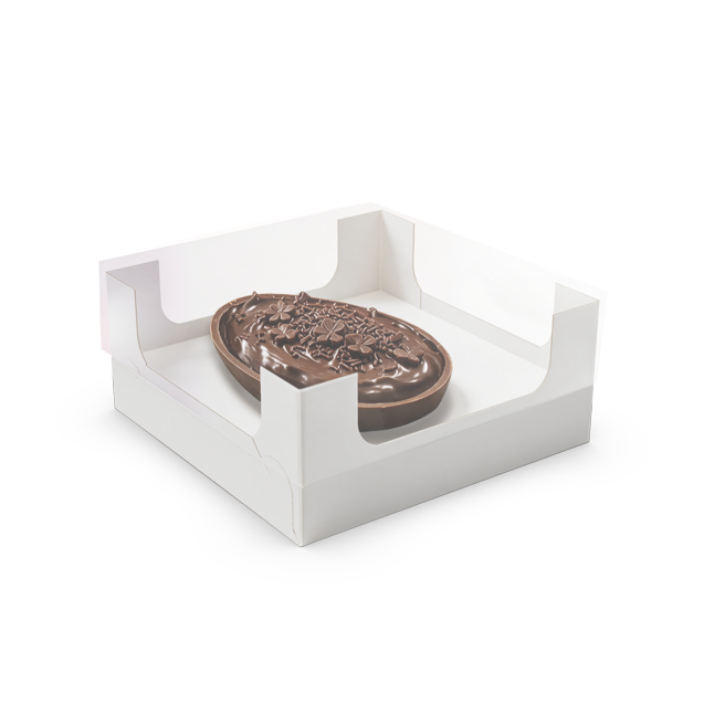 Caixa Encanto Ovo de Colher 100/150G Branca – Páscoa Essencial