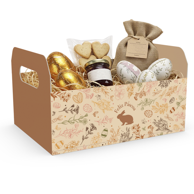 Cesta Caixote G – Páscoa Chocolate