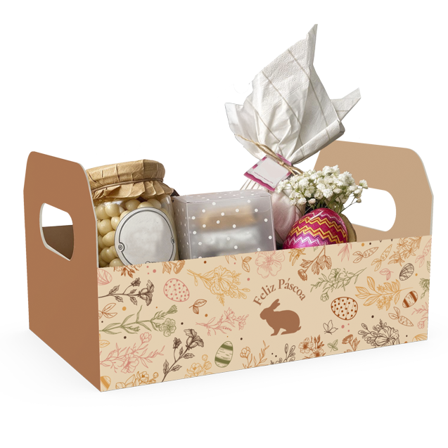 Cesta Caixote M – Páscoa Chocolate