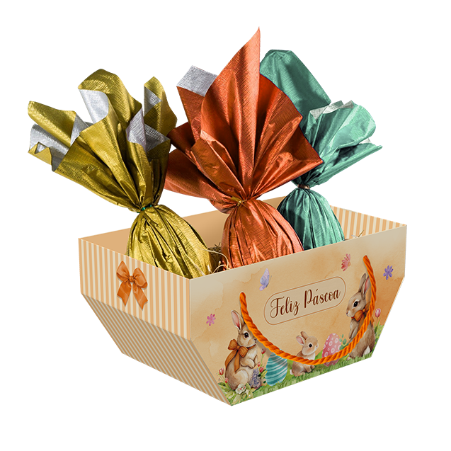 Cesta com Alça – Páscoa Encantada