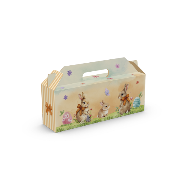 Maleta 4 Mini Ovos com Visor – Páscoa Encantada