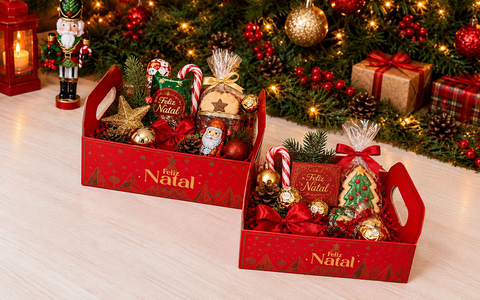 Planejar a compra de embalagens de Natal na sua loja