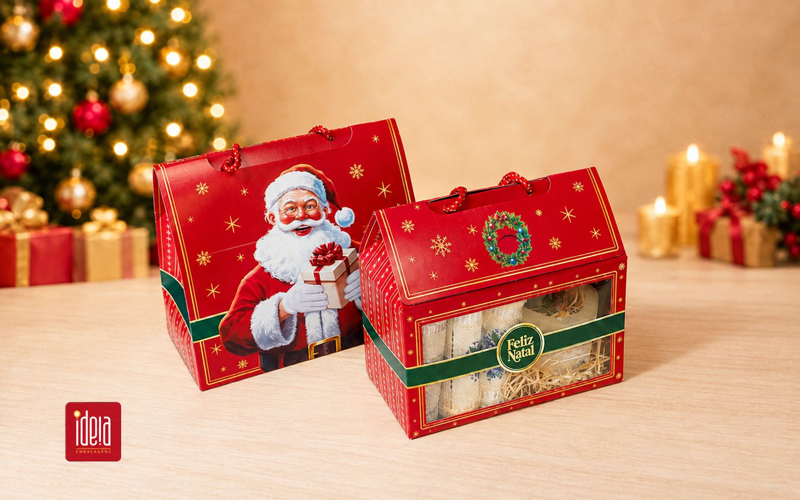 O guia de embalagens de Natal por tipo de produto